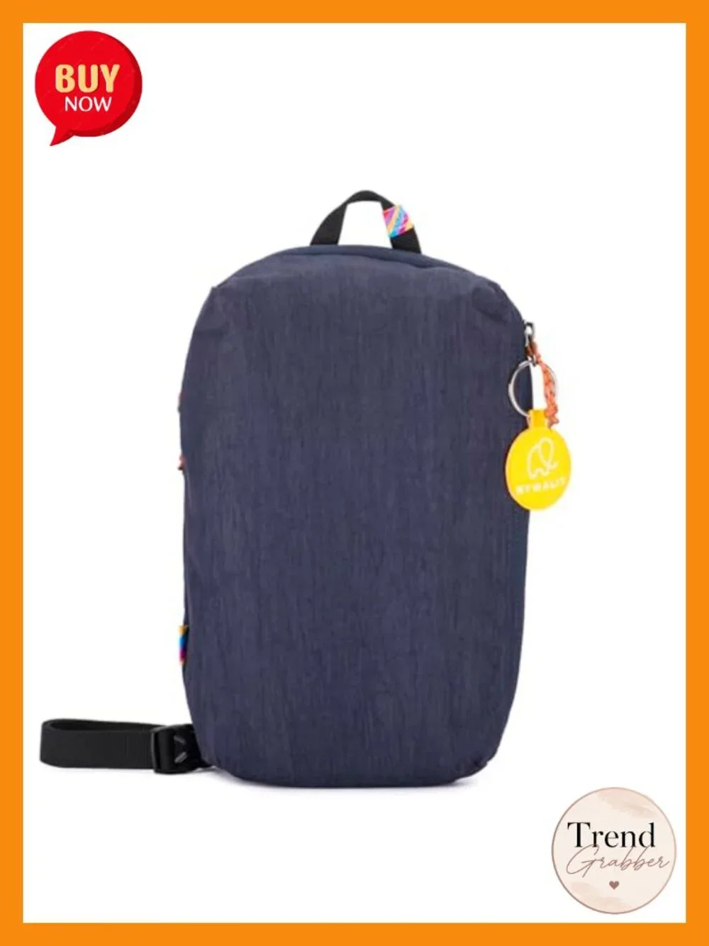 Lightweight Sling Backpack with Adjustable Strap, Cotton Nylon Blend